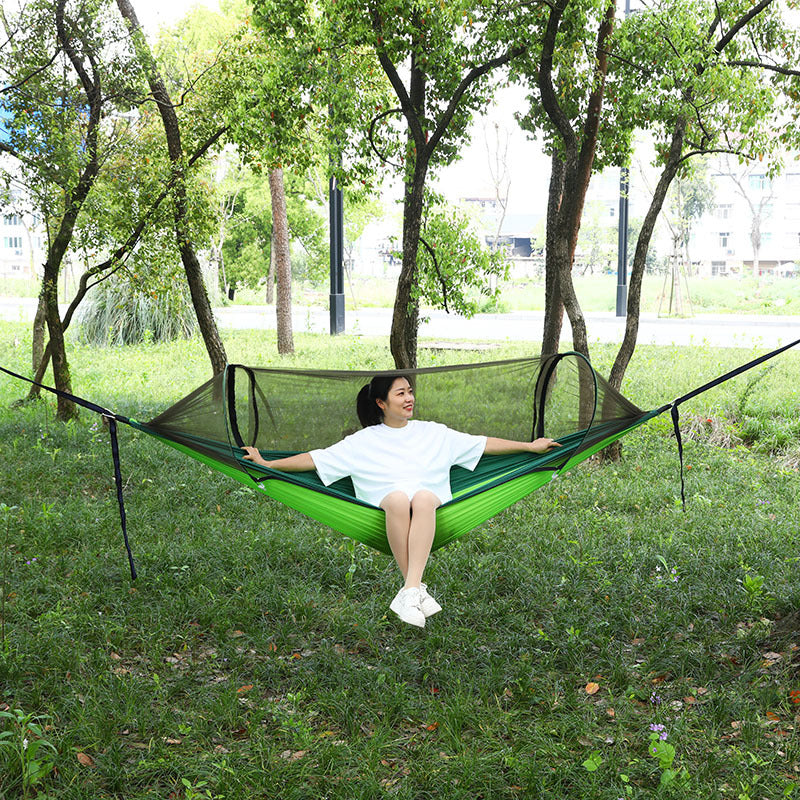 Automatic Quick Opening Mosquito Proof Camping Hammock