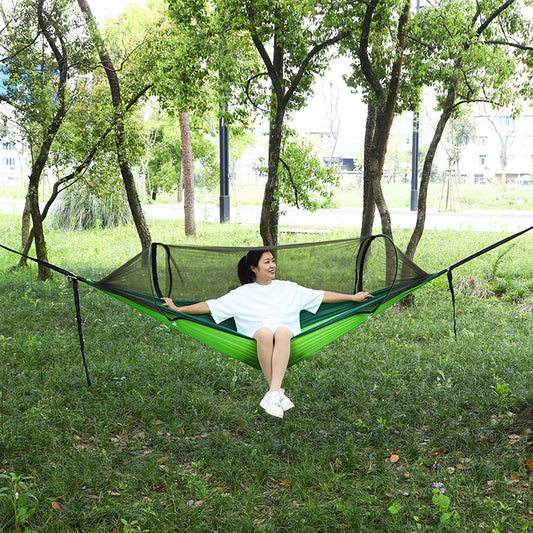 Automatic Quick Opening Mosquito Proof Camping Hammock