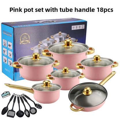 Premium Stainless Steel Cookware Kitchen Pots and Pans Set