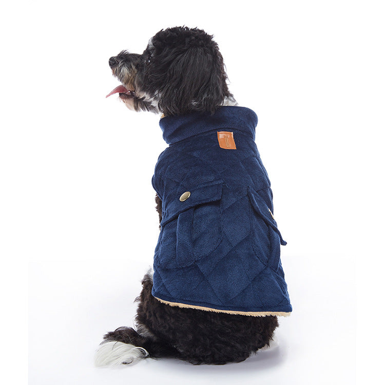 Winter Cashmere Pet Jacket Cozy and Warm Clothes for Pets