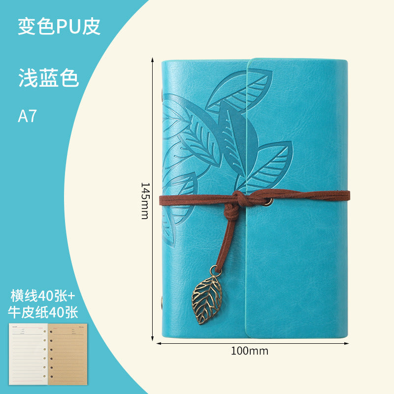 Creative Vintage Leaves Travel Diary Notebook Stationery