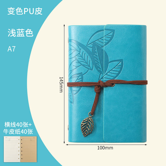 Creative Vintage Leaves Travel Diary Notebook Stationery