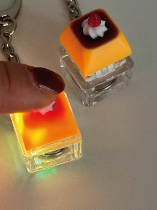 Korean-Style Instagram Cute Pudding Keychain Trendy Accessory