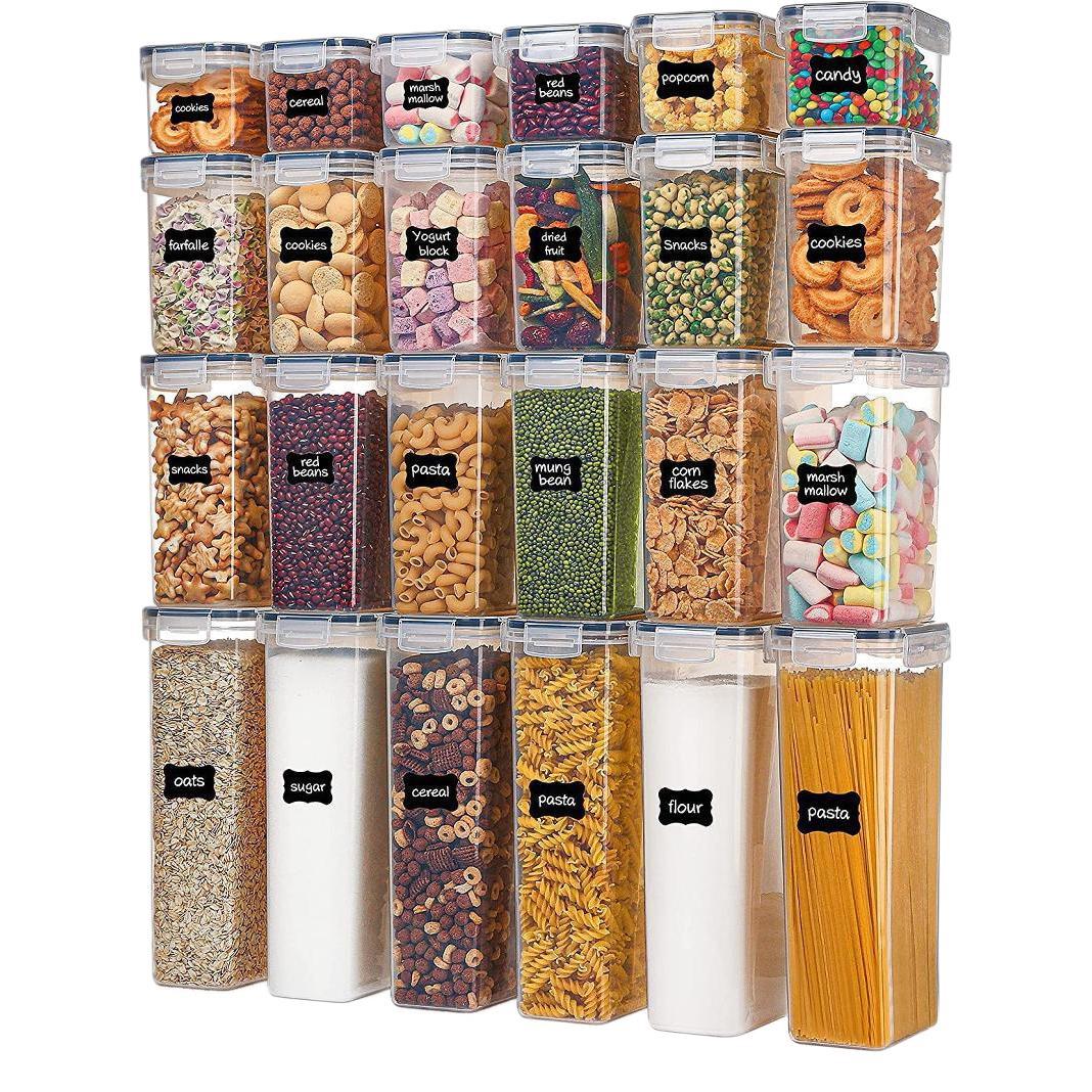 Airtight Food Storage Container Set for Organized Kitchen Use