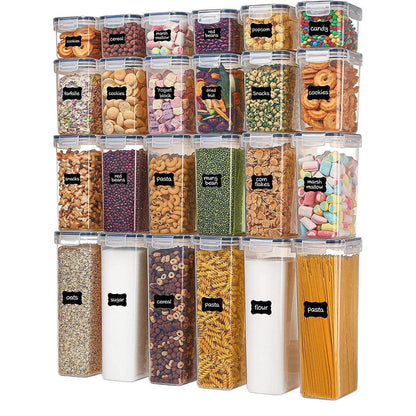 Airtight Food Storage Container Set for Organized Kitchen Use