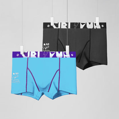 Trendy Men's Pure Cotton Briefs, Breathable and Sporty Fit