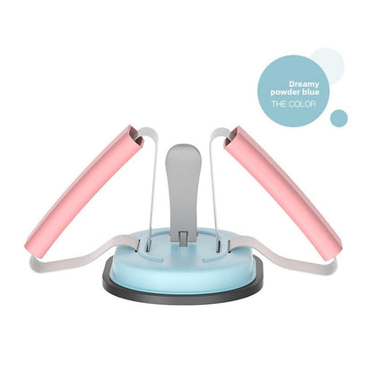 Abdominal cruncher attachment fixation