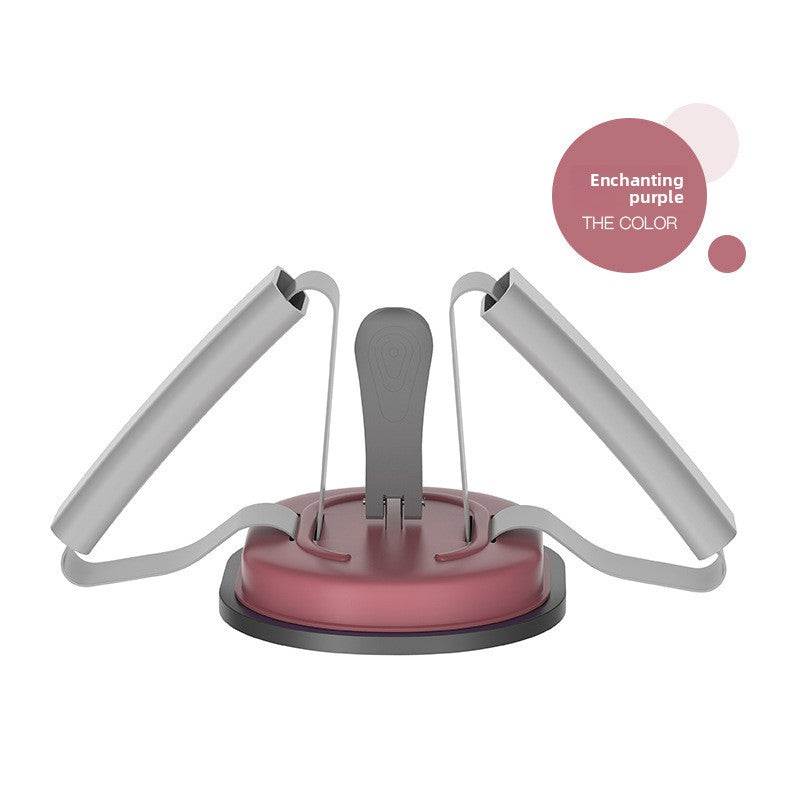 Abdominal cruncher attachment fixation