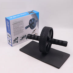 17.5cm rubberized single wheel-black