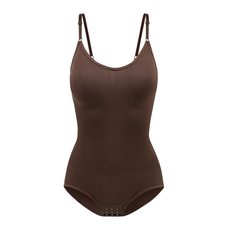 Abdominal tightening one-piece shaping garment