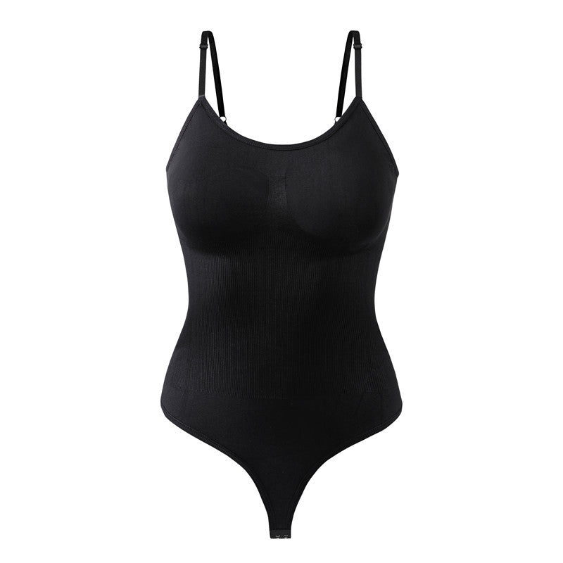 Abdominal tightening one-piece shaping garment