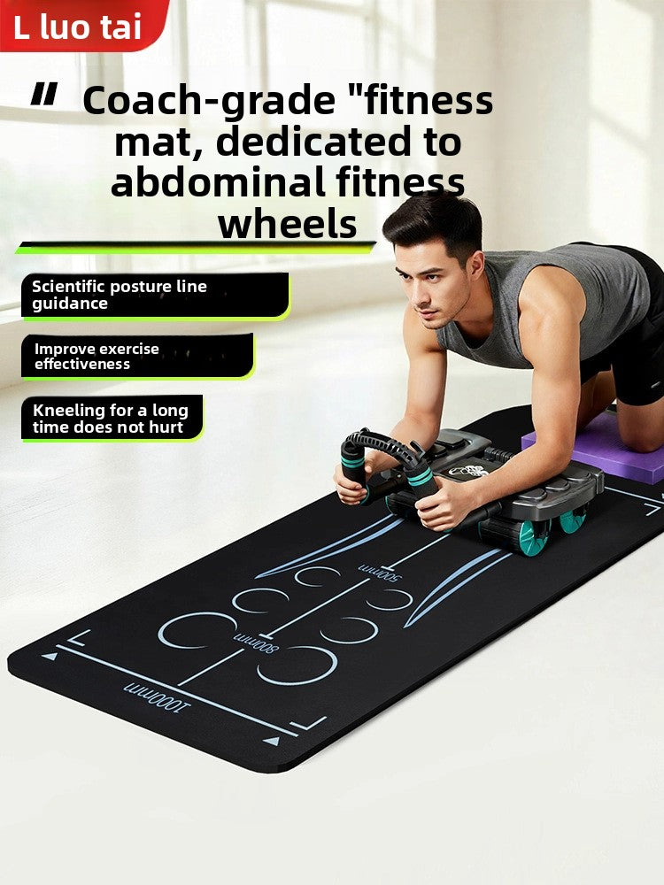 Abdominal Wheel Exercise Mat with Knee Pad