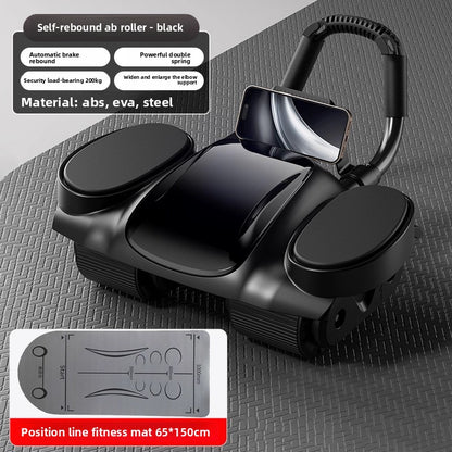 Abdominal Wheel Exercise Mat with Knee Pad
