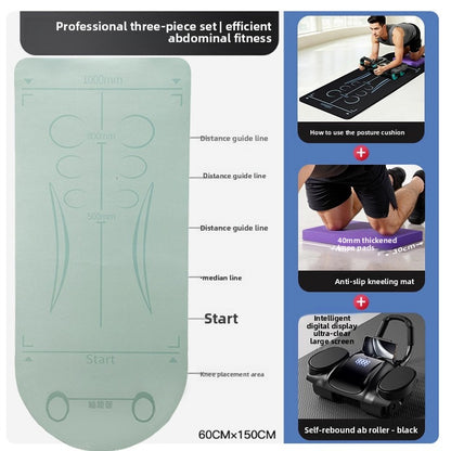 Abdominal Wheel Exercise Mat with Knee Pad