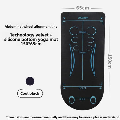 Abdominal Wheel Exercise Mat with Knee Pad