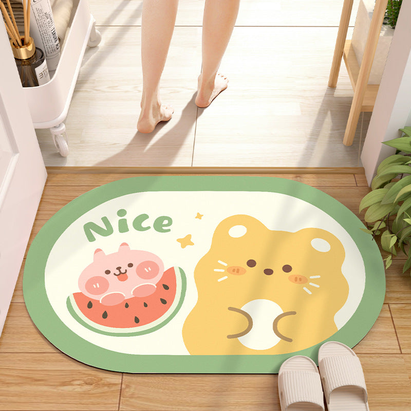 Absorbent Diatom Mud Bathroom Mat