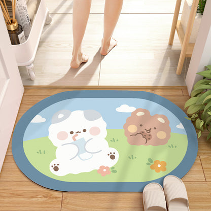 Absorbent Diatom Mud Bathroom Mat