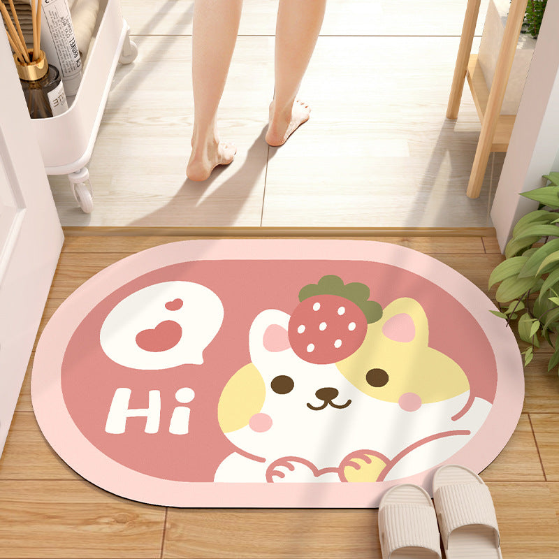 Absorbent Diatom Mud Bathroom Mat