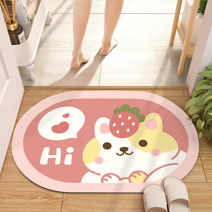 Absorbent Diatom Mud Bathroom Mat
