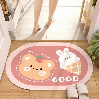 Absorbent Diatom Mud Bathroom Mat