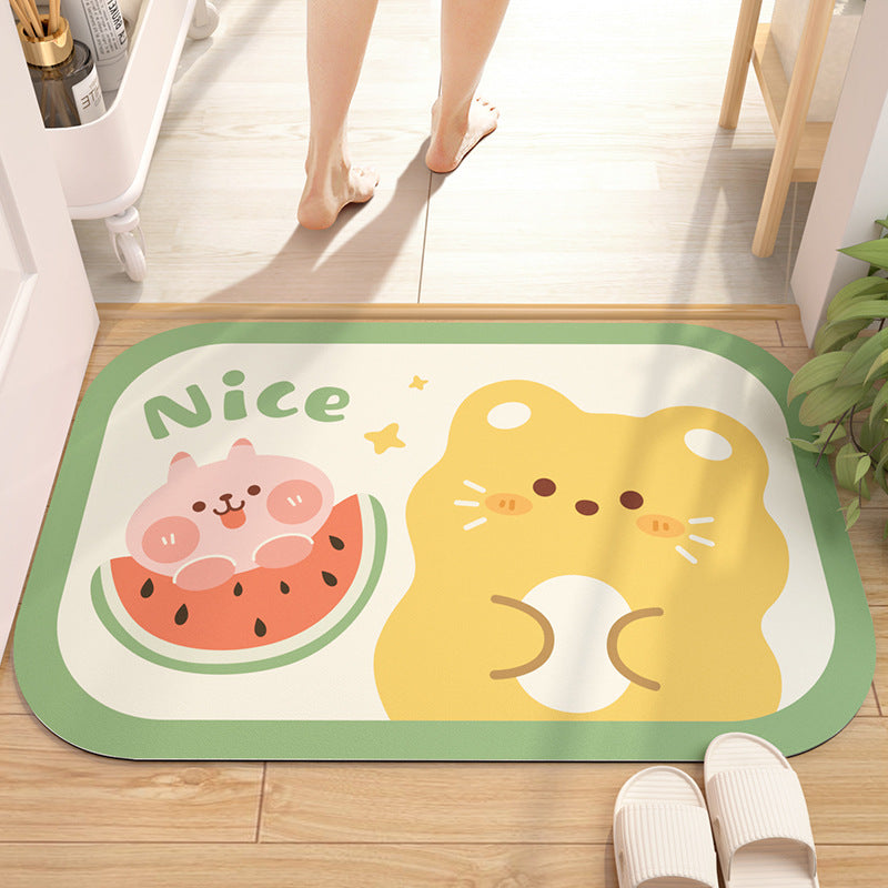 Absorbent Diatom Mud Bathroom Mat