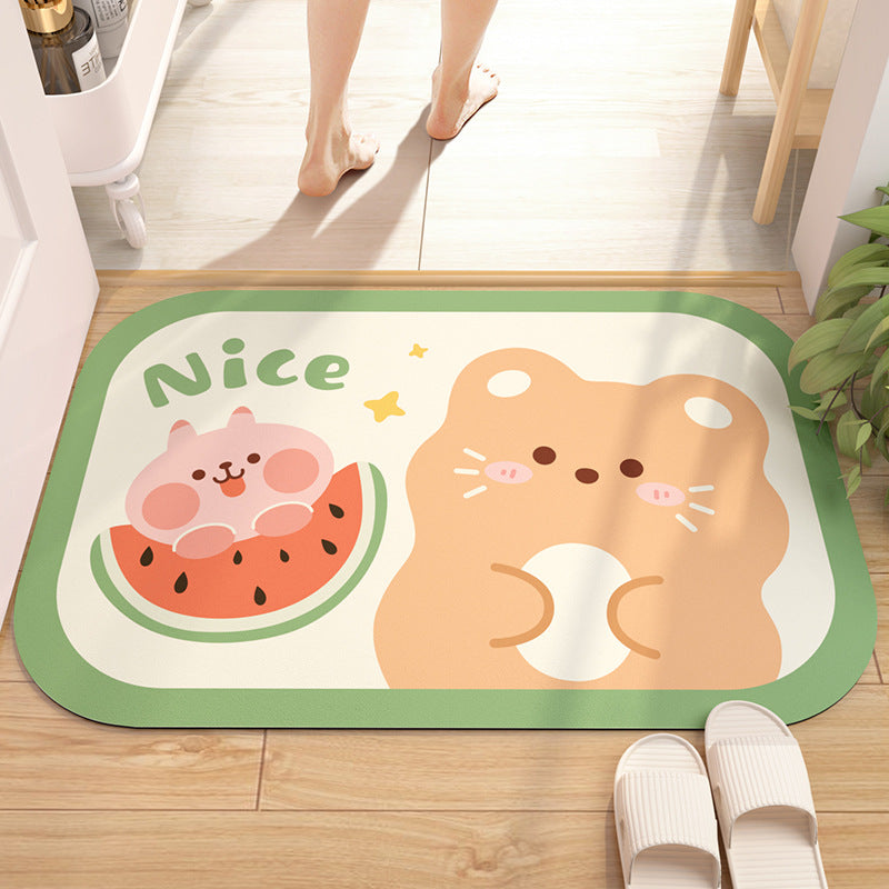 Absorbent Diatom Mud Bathroom Mat