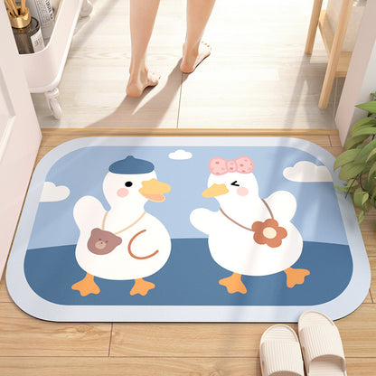 Absorbent Diatom Mud Bathroom Mat