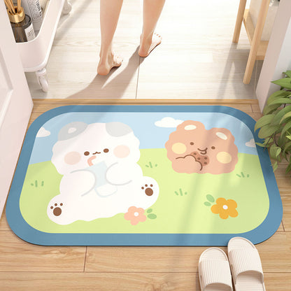 Absorbent Diatom Mud Bathroom Mat