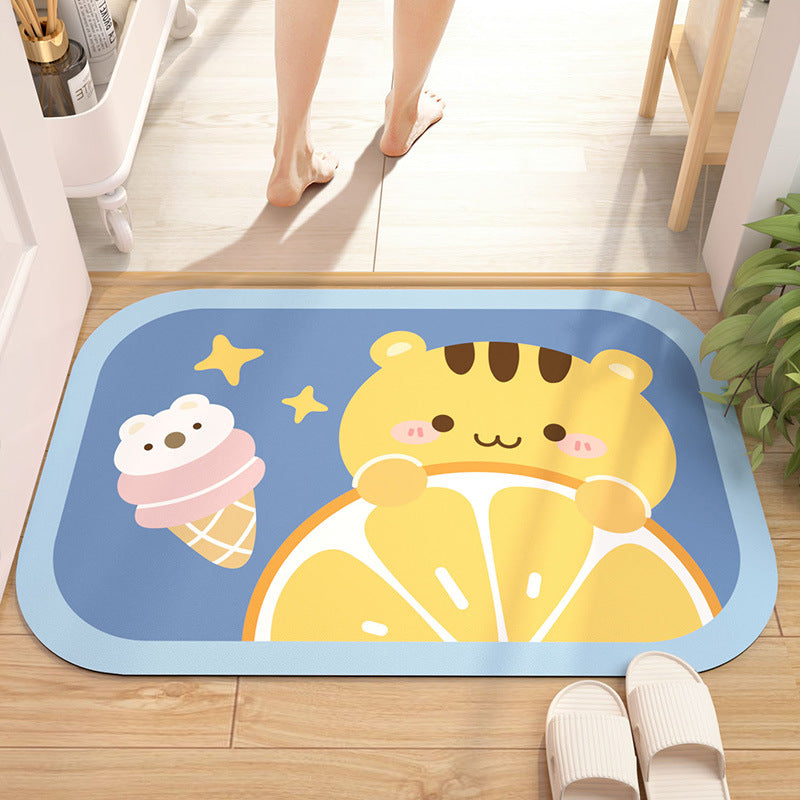 Absorbent Diatom Mud Bathroom Mat