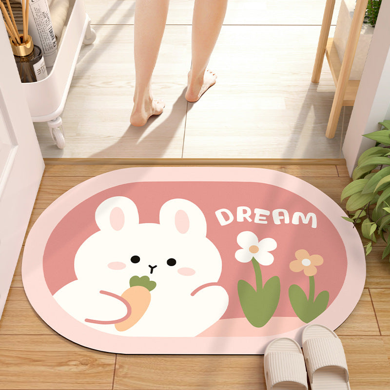 Absorbent Diatom Mud Bathroom Mat
