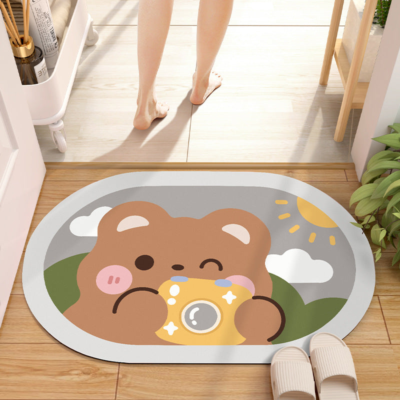 Absorbent Diatom Mud Bathroom Mat