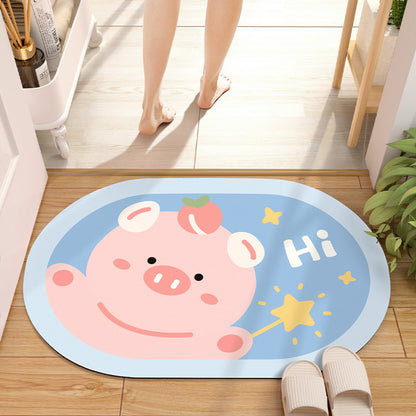 Absorbent Diatom Mud Bathroom Mat