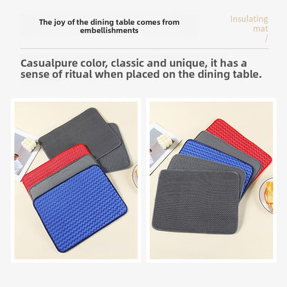 Absorbent dry material pad