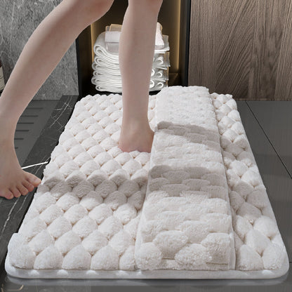 Absorbent floor MATS for household bathrooms