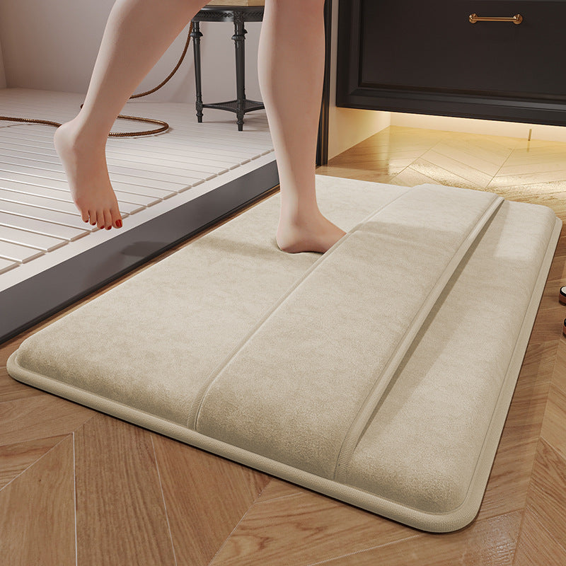 Absorbent floor MATS for household bathrooms