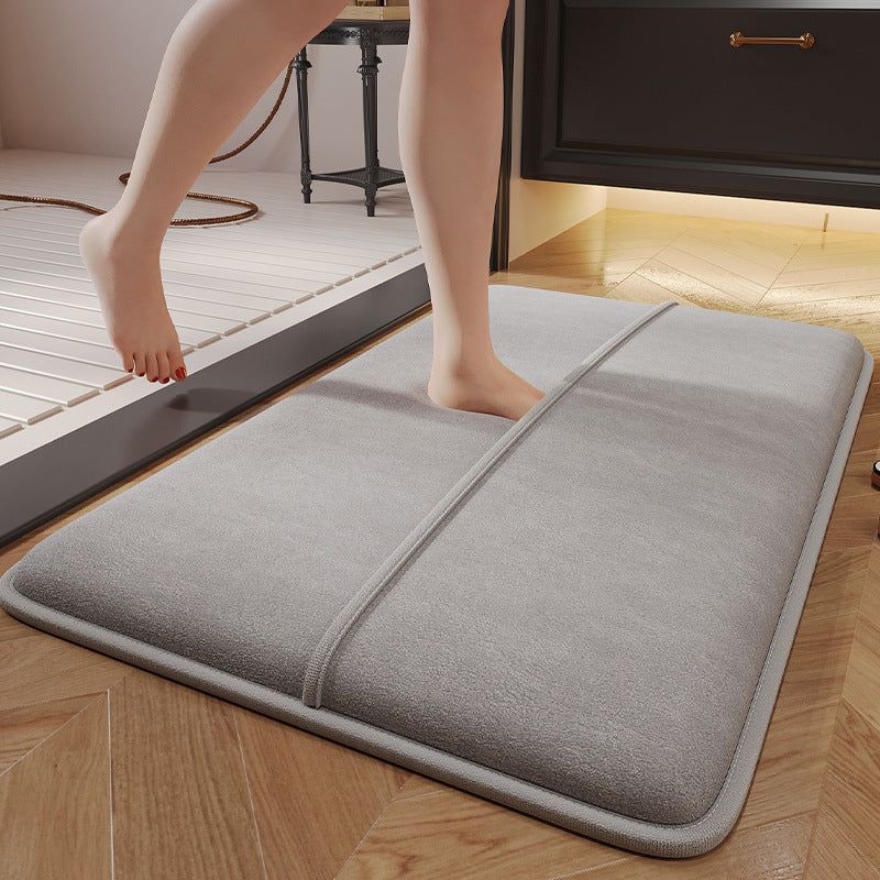 Absorbent floor MATS for household bathrooms