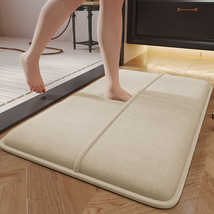 Absorbent floor MATS for household bathrooms