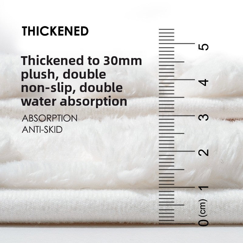 Absorbent floor MATS for household bathrooms