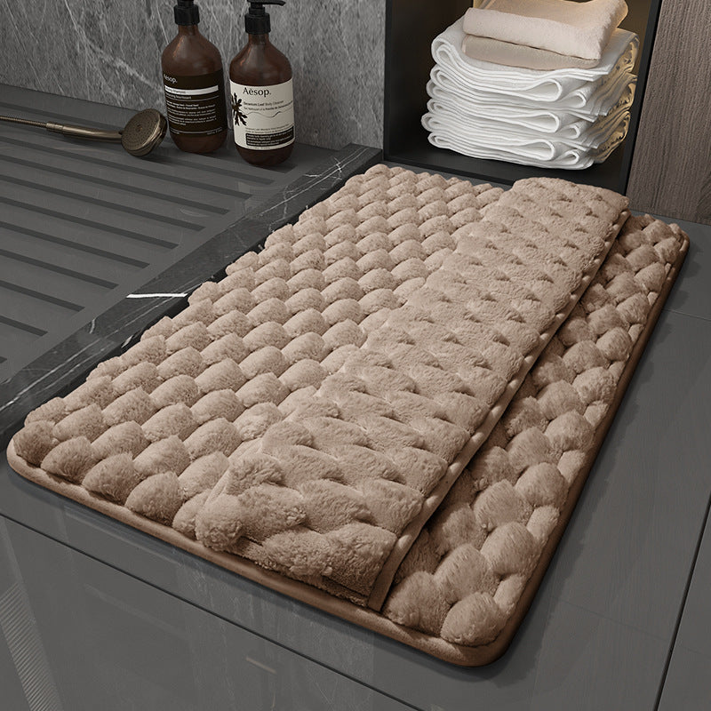 Absorbent floor MATS for household bathrooms