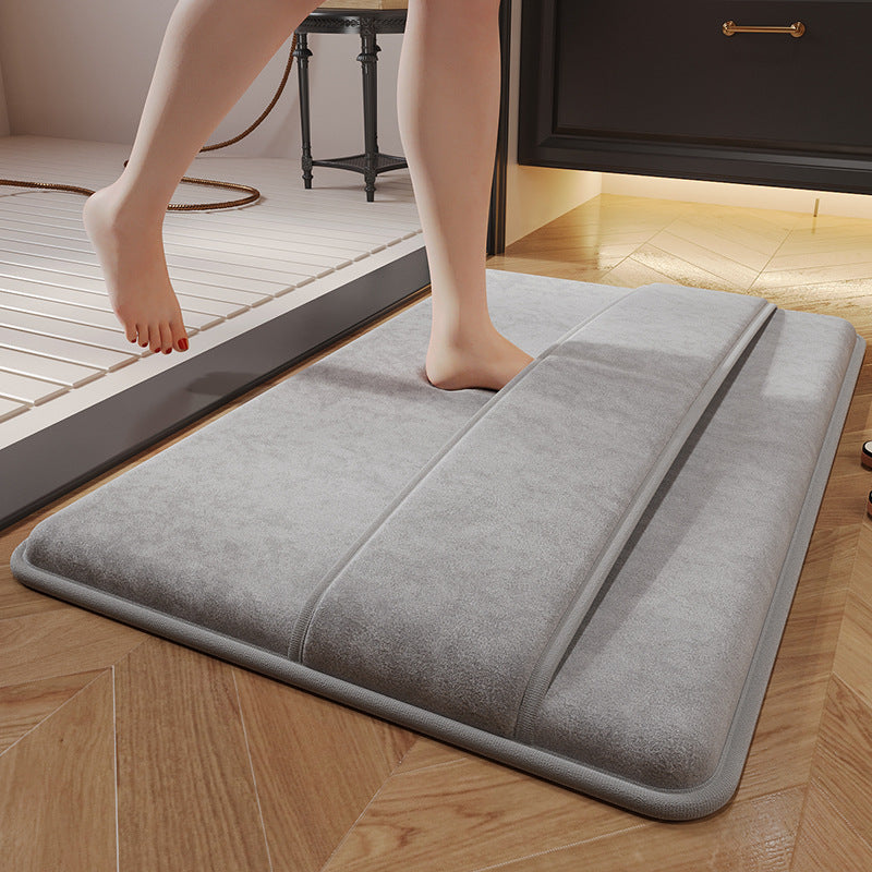Absorbent floor MATS for household bathrooms
