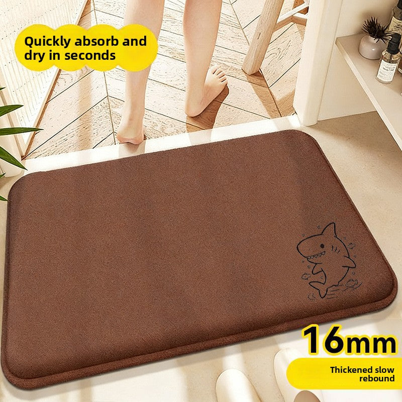 Absorbent Non-Slip Bathroom Floor Mat