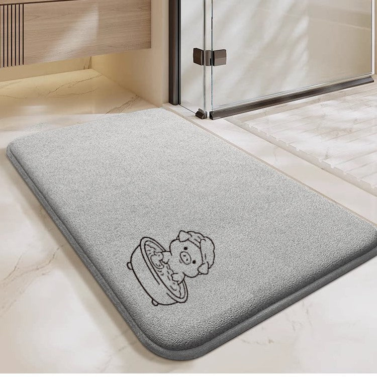 Absorbent Non-Slip Bathroom Floor Mat