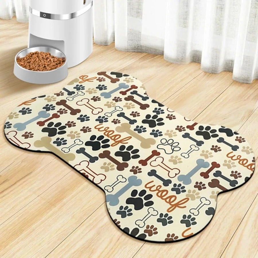 Absorbent Splash-Proof Pet Feeding Mat