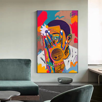 Abstract Graffiti Canvas Wall Art Decor