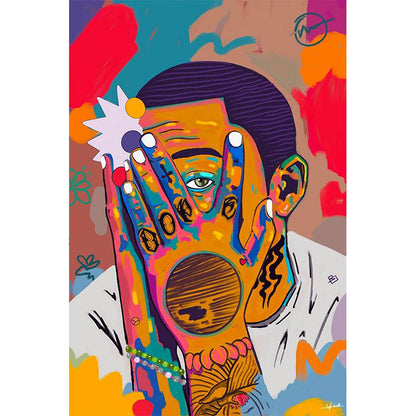 Abstract Graffiti Canvas Wall Art Decor