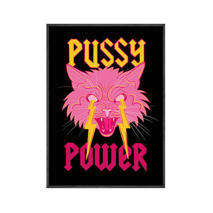 Abstract individualistic pink feminist painting