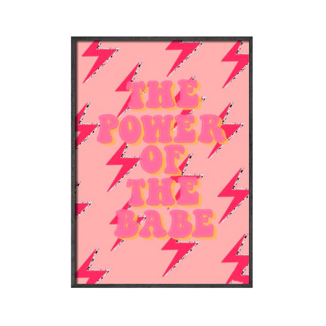 Abstract individualistic pink feminist painting