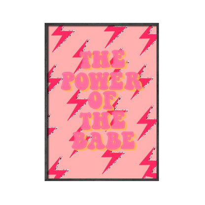 Abstract individualistic pink feminist painting