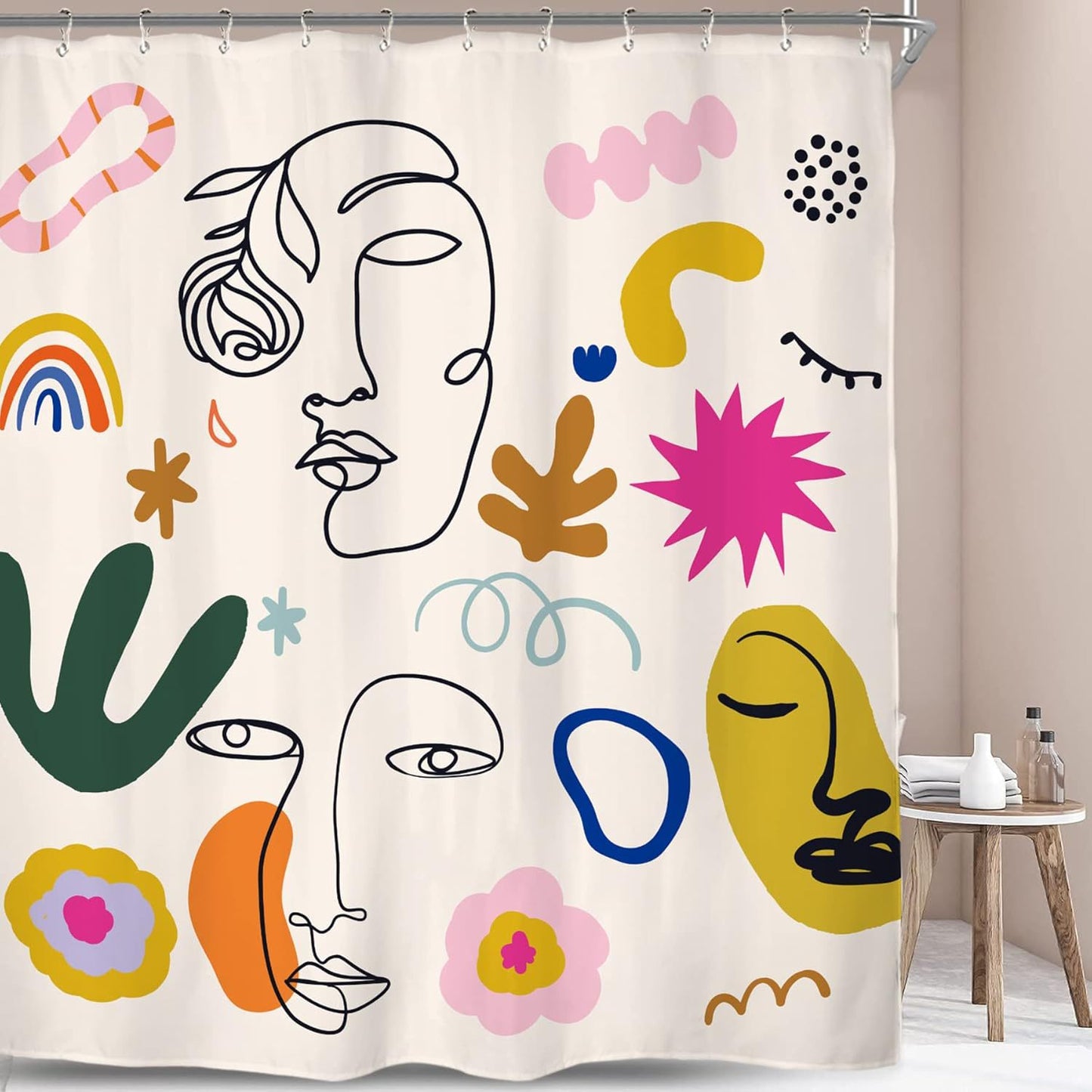 Abstract Minimalist Shower Curtain