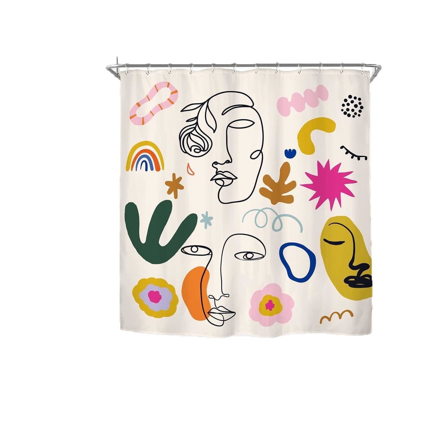 Abstract Minimalist Shower Curtain